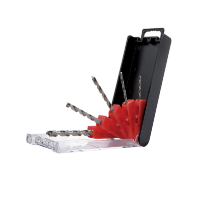 Coffret plastique 5pces béton - queue héxa - dia 3/4/5/6/8