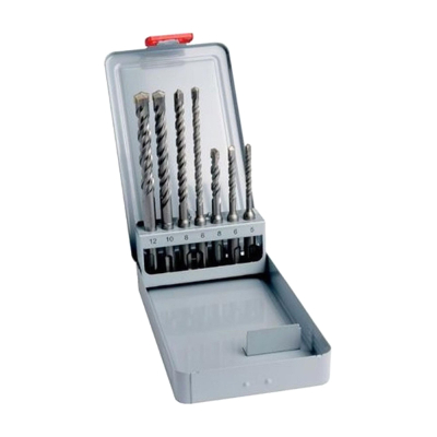 Coffret 7 forets sds bull 5+6+8 lg 110mm6+8+10+12 lg 160 mm