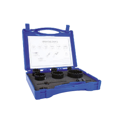 Coffret 6 scies trépan hss concretion carbure diam. 22-29-35