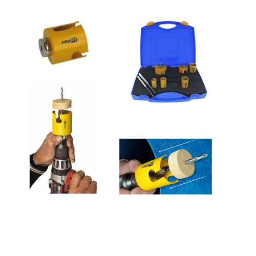 Profit coffret 11 scies trépan multi-purpose 19-22-25-32-35-38-44-51-57-68-76mm