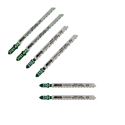 Assortiment de 6 lames de scie - 3101/2-3103/2-3101kr/2