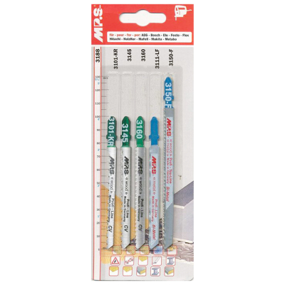 Assortiment de 5 lames de scie - 3101-kr/1-3145/1-3160/1-3111-lf/1-3150-f/1