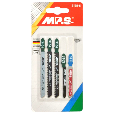 5 lames de scie - 3104/1 - 3106/1 - 3109/1 - 3101/1 - 3111/1