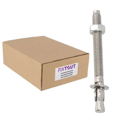 Lot de 50 goujons d'ancrage en acier inox A2 M6 - Diamètre 6 mm