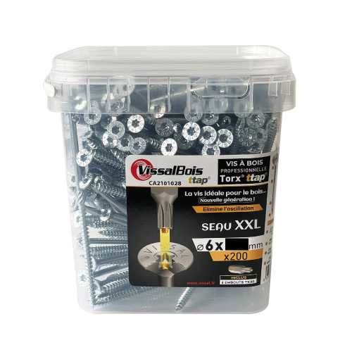 Seau XXL 200 Vis Torx30 Agglo ttap Fp Zinguée 6mm