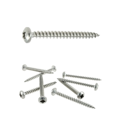 100 Vis Agglo tête cylindrique pozidriv Inox A2 - Diamètre 4,0 mm