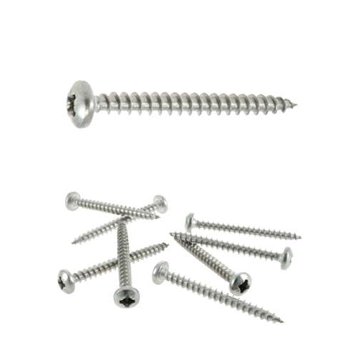 100 Vis Agglo tête cylindrique pozidriv Inox A2 - Diamètre 4,0 mm