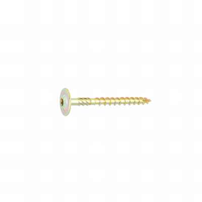 25 Vis Vking Disque Torx zingués bichromatées (jaune/or) - 10,0 mm - (Embout Inclus)