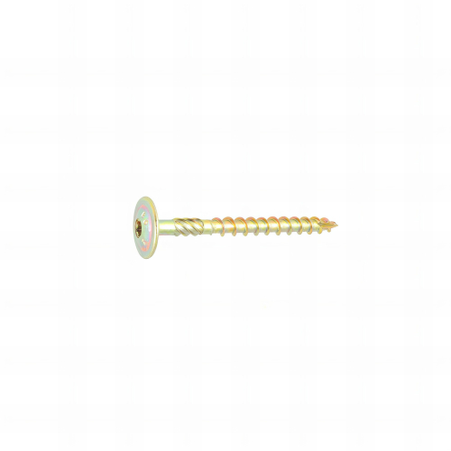 25 Vis Vking Disque Torx zingués bichromatées (jaune/or) - 8,0 mm - (Embout Inclus)