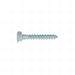 200 Vis Bois tête hexagonale DIN571 acier zingués blanc - diamètre 7,0 mm