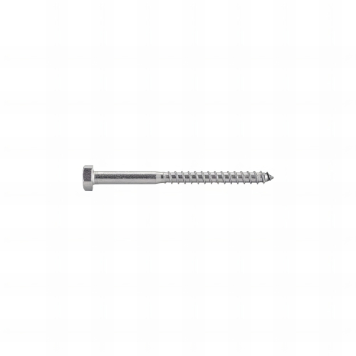 10 vis bois à tête hexagonale DIN571 en inox A4 - diamètre 8 mm