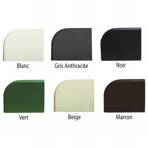Capuchons pour pivot de portail - Gris anthracite - Sachet de 2 pcs