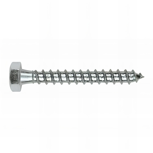 200 tirefonds bois à visser, tête hexagonale 13 avec filetage intégral D. 8 x 80 mm zingué - TBR08080 - Index