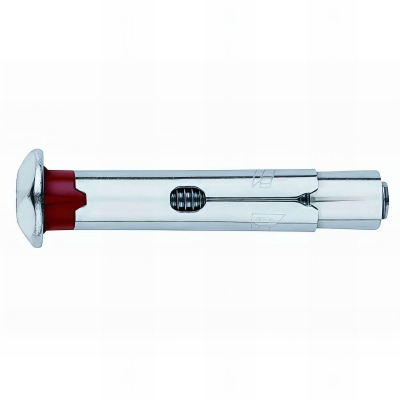 100 chevilles métalliques anti-rotation vis tête inviolable zinguée M8 x 80 mm (D. 10 mm) - ACHINB10L - Index