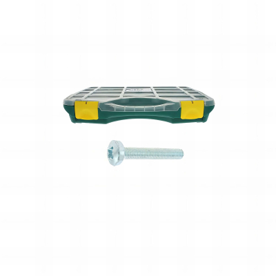 Coffret de 700 vis métaux tête cylindrique pozidriv DIN7985 acier zingués blanc