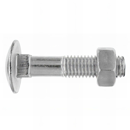 100 vis métrique SQ6, tête ronde collet carré et écrou hexagonal M6 x 70 mm DIN603-934 zingué - D603906070 - Index
