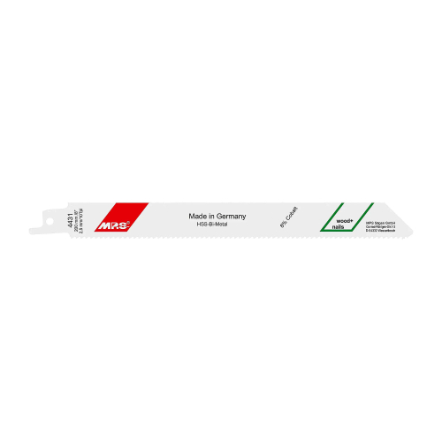 5 Lames scie Sabre bois multi Dents fraisées avoyées 200X19X0,9Mm - 2,5mm