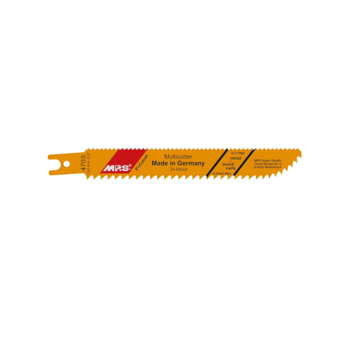 2 Lames scie Sabre Trimetal avec dents bilatérales fraisées et avoyées 150X19X0,9Mm - 4,2mm