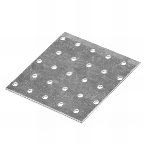 Plaque perforée galvanisée - 100 x 100 x 2,0 mm