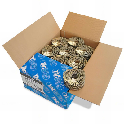 Boîte de 9000 clous à tête plate, annelés galvanisés en rouleau D. 2,5 x 50 mm - Tacwise - 0423