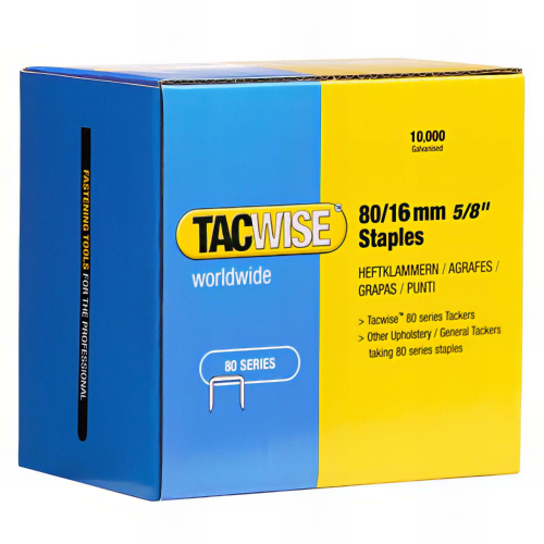 Boîte de 10000 agrafes galvanisées de type 80 L. 16 mm - TA-1141 - Tacwise
