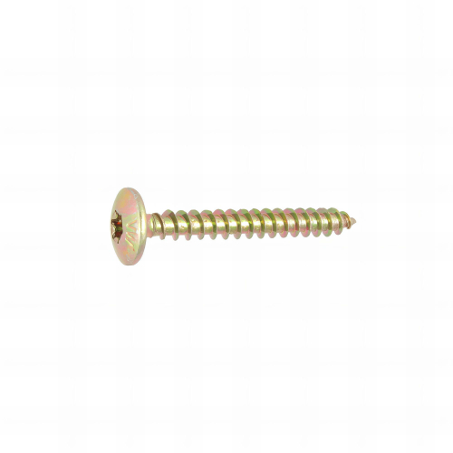 40 Vis Penture Torx acier bichromatées (jaune/or) diamètre 6,0 mm - longueur 50mm