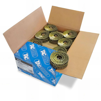 Boîte de 9000 clous à tête plate, annelés en rouleau D. 2,5 x 50 mm - Tacwise - 0422