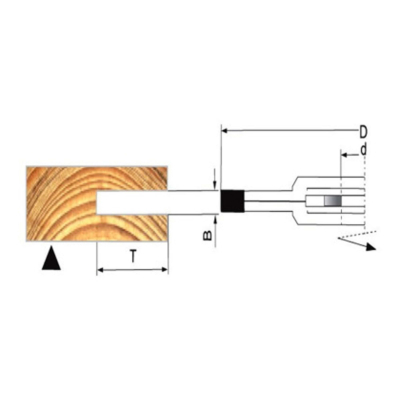 Fraise à rainer intermédiare D. 120 x ép. 7,5 x Al. 30 mm - FR03 - Holzprofi 2