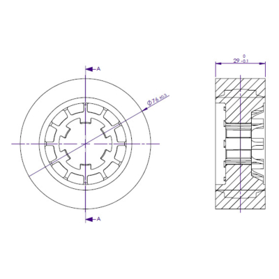 Galet de rechange pour entraîneur à bois VSHPM3 2