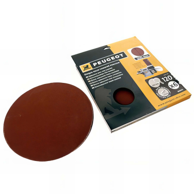 6 disques abrasifs auto-agrippants D. 200 mm - Grain 120 pour ENERGYSAND 200ASP - 806313 - Peugeot