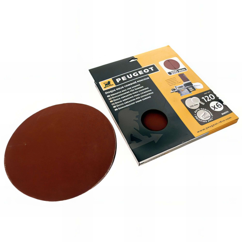 6 disques abrasifs auto-agrippants D. 200 mm - Grain 120 pour ENERGYSAND 200ASP - 806313 - Peugeot