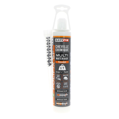 Scellement Chimique Polyester Polifix - 300ML - 2 Canules mélangeuses