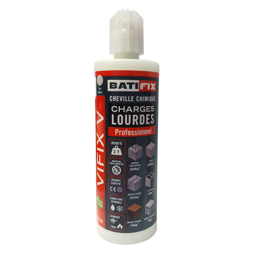 Scellement Chimique Vinylester Vifix - 165ML - 2 canules mélangeuses