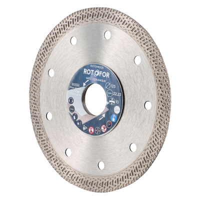 Disque diamant jante croisillons - Coupe fine - Alésage 22,23 mm - Hauteur segment 10 mm