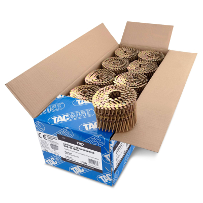 4000 Clous en Rouleau Extra Galvanisés à Tête Plate de Type 2,8/75 mm