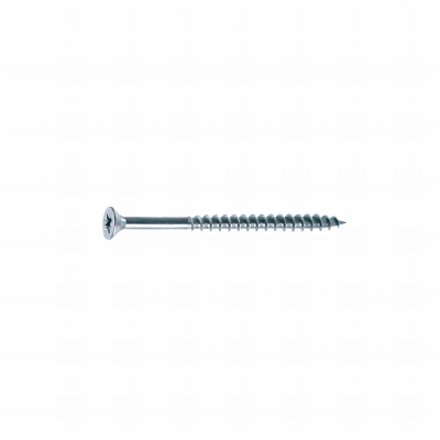 25 vis agglo tête fraisée pozidriv zingués blanc Fil. Partiel3X 40/24