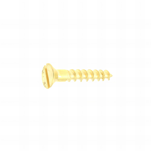6 Vis Bois Laiton DIN97 tête fraisée fendue 4.0 X 40
