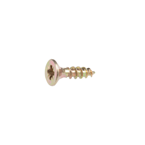 250 vis agglo tête fraisée pozidriv acier zingués bichromatées (jaune/or) - Diamètre 4 mm