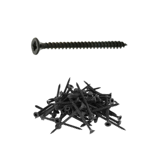 500 vis agglo tête fraisée pozidriv acier zingués Noir - Diamètre 4,5 mm