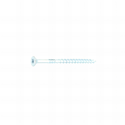 50 Vis Vking tête fraisée Torx zingués blanc - 10,0 mm