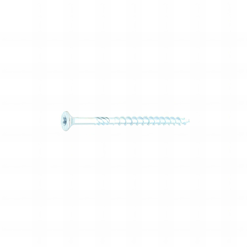 100 Vis Vking tête fraisée Torx zingués blanc - Diamètre 6 mm