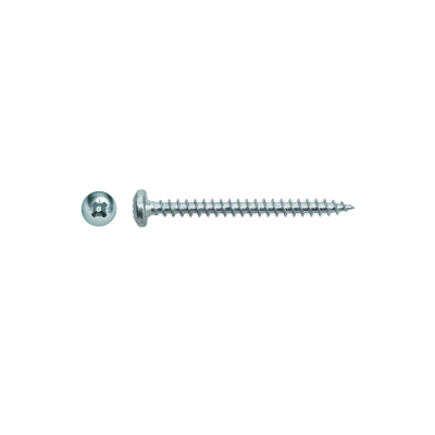 500 vis agglo tête cylindrique pozidriv zingués blanc - Diamètre 6 mm