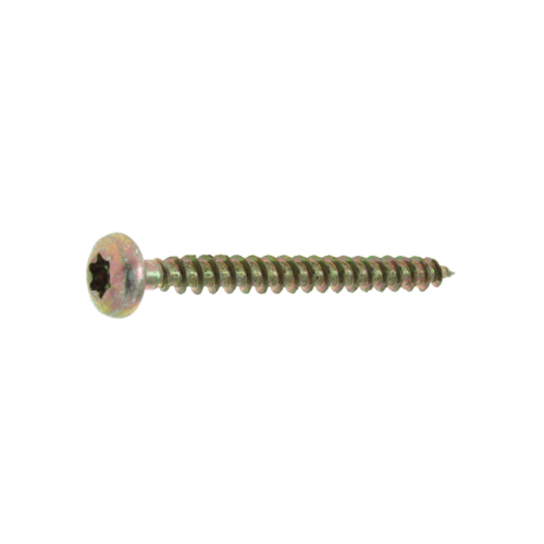 500 vis agglo tête cylindrique bichromatées (jaune/or) Torx Internes - Diamètre 3,5 mm