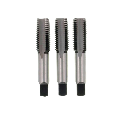 3 tarauds court à main en acier au chrome DIN352