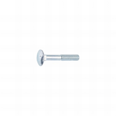 200 Vis tête ronde collet carré Zinguee - diamètre 6 mm