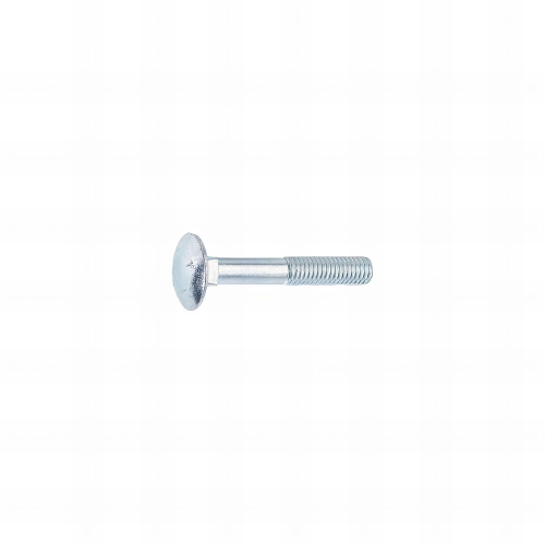 100 Vis tête ronde collet carré Zinguee - diamètre 6 mm