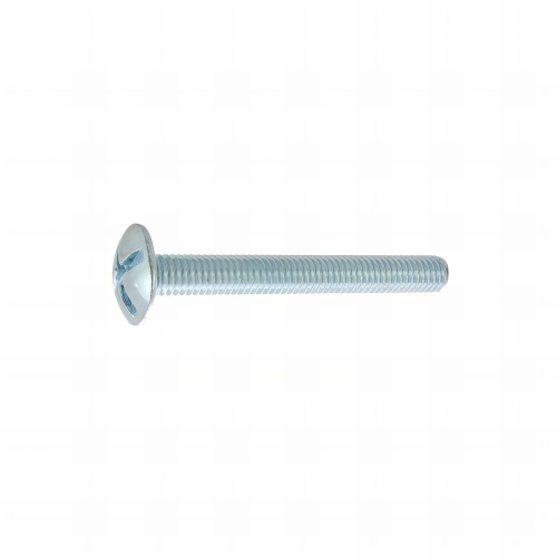 500 Vis poêlier à tête bombée large acier zingués blanc - diamètre 4,0 mm