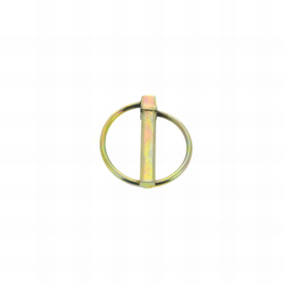2 goupilles clip acier bichromatées (jaune/or) - Longueur 42 mm