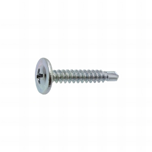 500 Vis autoperceuse tête cylindrique large empreinte phillips acier zingués blanc - DIN7504M - diamètre 4,2 mm