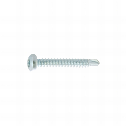 500 Vis Autoperceuses tête cylindrique Torx acier zingués blanc DIN7504M - diamètre 4,8 mm